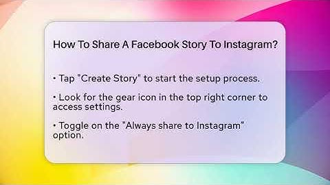 How To Share A Facebook Story To Instagram? - Everyday-Networking