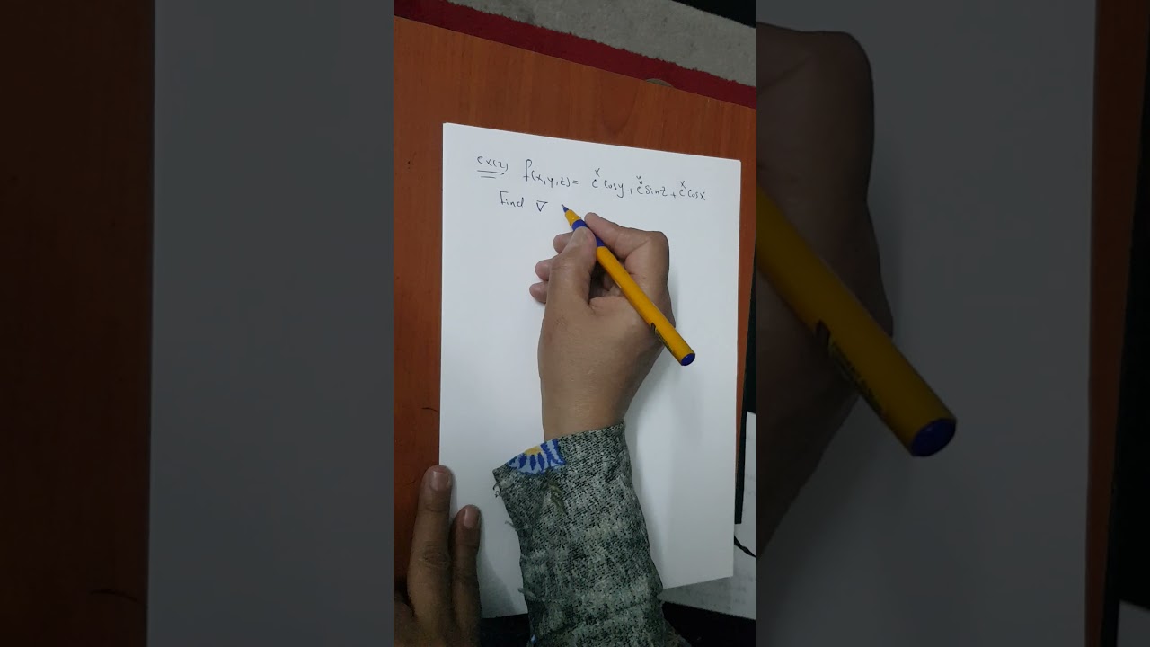 التدرج gradient /  قسم الرياضيات / المرحلة الثانية