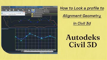 how to Lock a Profile to Alignment Geometry in civil 3d #autocadcivil3d #autocad #civil3d #trading