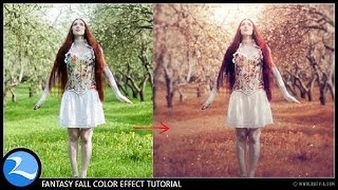 Photoshop CC Tutorial - Fantasy Sunset Fall Color Effects