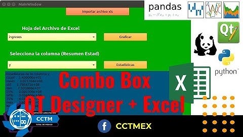 Utilizar hojas de Excel en ComboBox |QT Designer| Python | PyQT5 | Pandas|¡Muy básico!