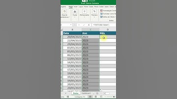 EXCEL - Função TEXTO para extratir ANO e MÊS de data. Retirar ANO e MÊS de uma data.
