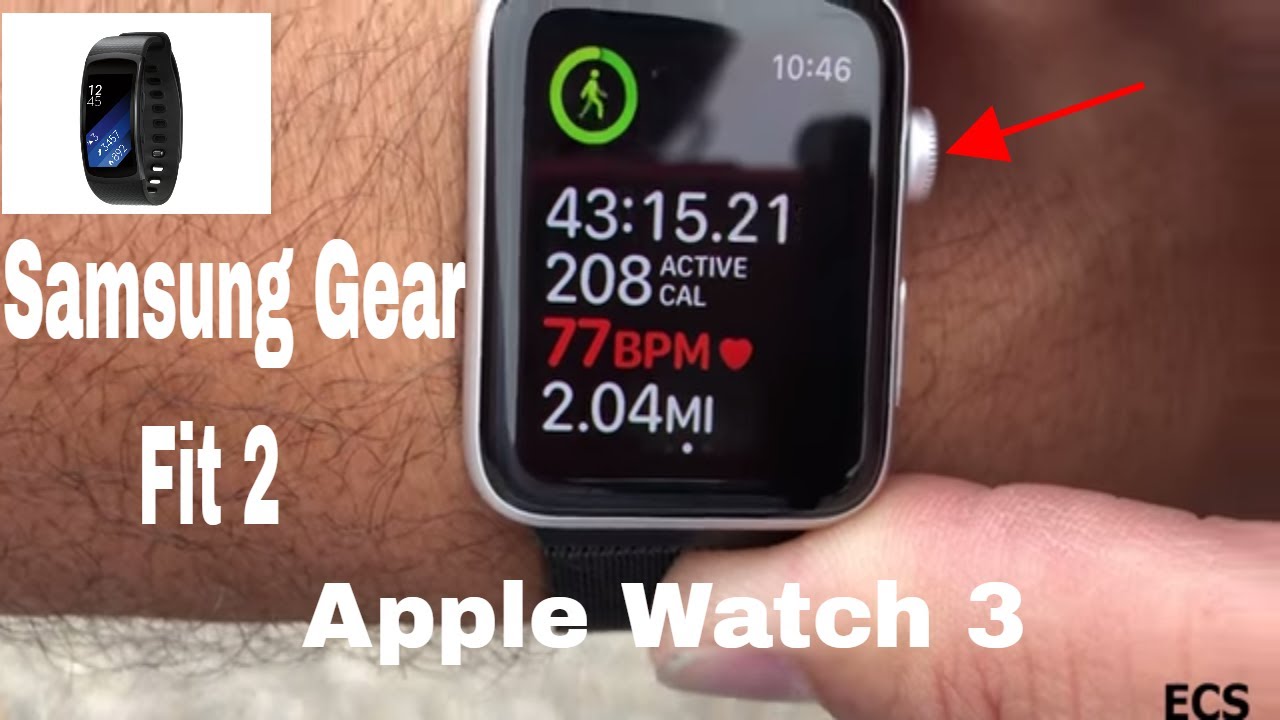samsung gear fit 2 pro vs apple watch 3