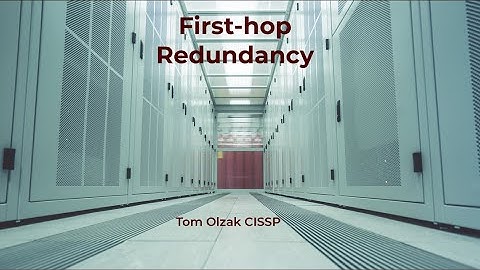 First-hop Redundancy