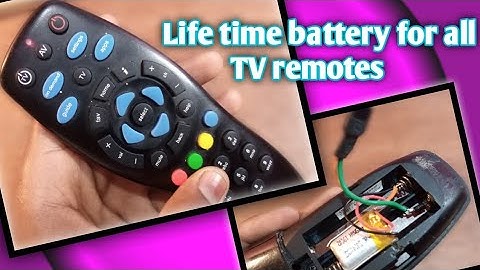 Life time battery for all TV remotes (rechargeable battery)