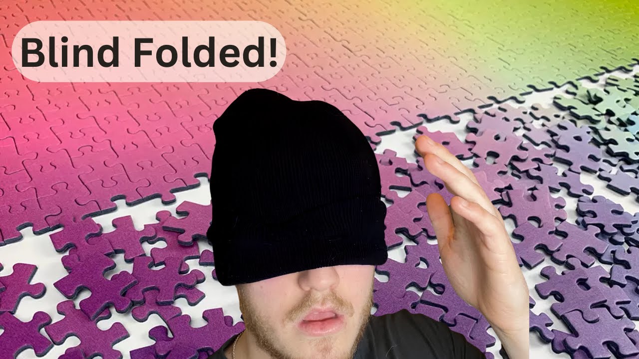 Doing a puzzle blindfolded - YouTube