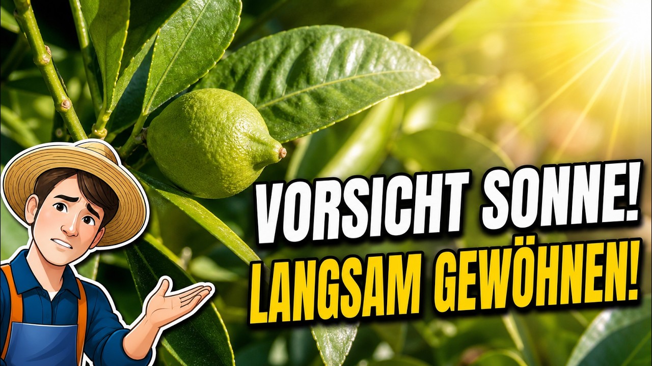 Vorsicht Sonne – Zitruspflanzen nach der Winterpause