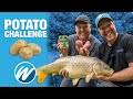 Potato challenge    can you catch carp on spuds  jamie hughes vs andy may  match fishing