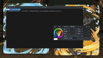 Install an app with Flatpak Builder demo | GTK Color Picker 3 🏴‍☠️🗡️