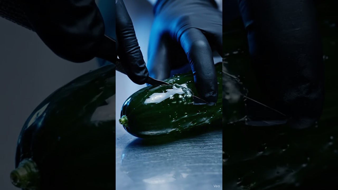 AWKWARD INDULGENCE: Macro Slicing a Ruby Glass Strawberry (ASMR?) | Mess Aesthetics 