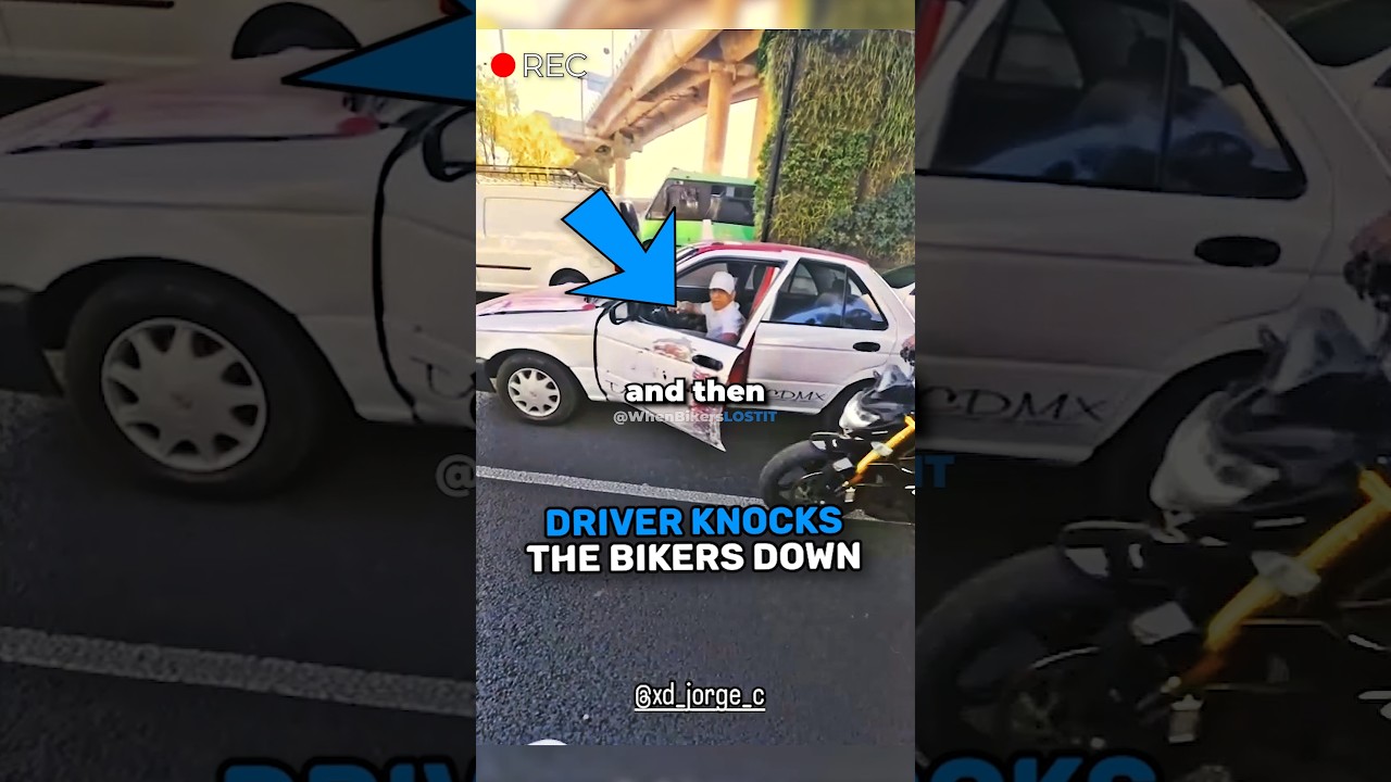 Taxi Driver PULLS Knife on a Biker! 🤯