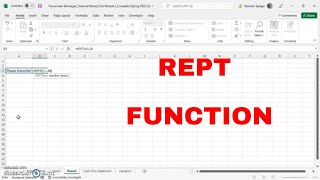 How To Use The REPT Function in Excel! #howto, #trending, #msexcel, #tutorial, #shorts
