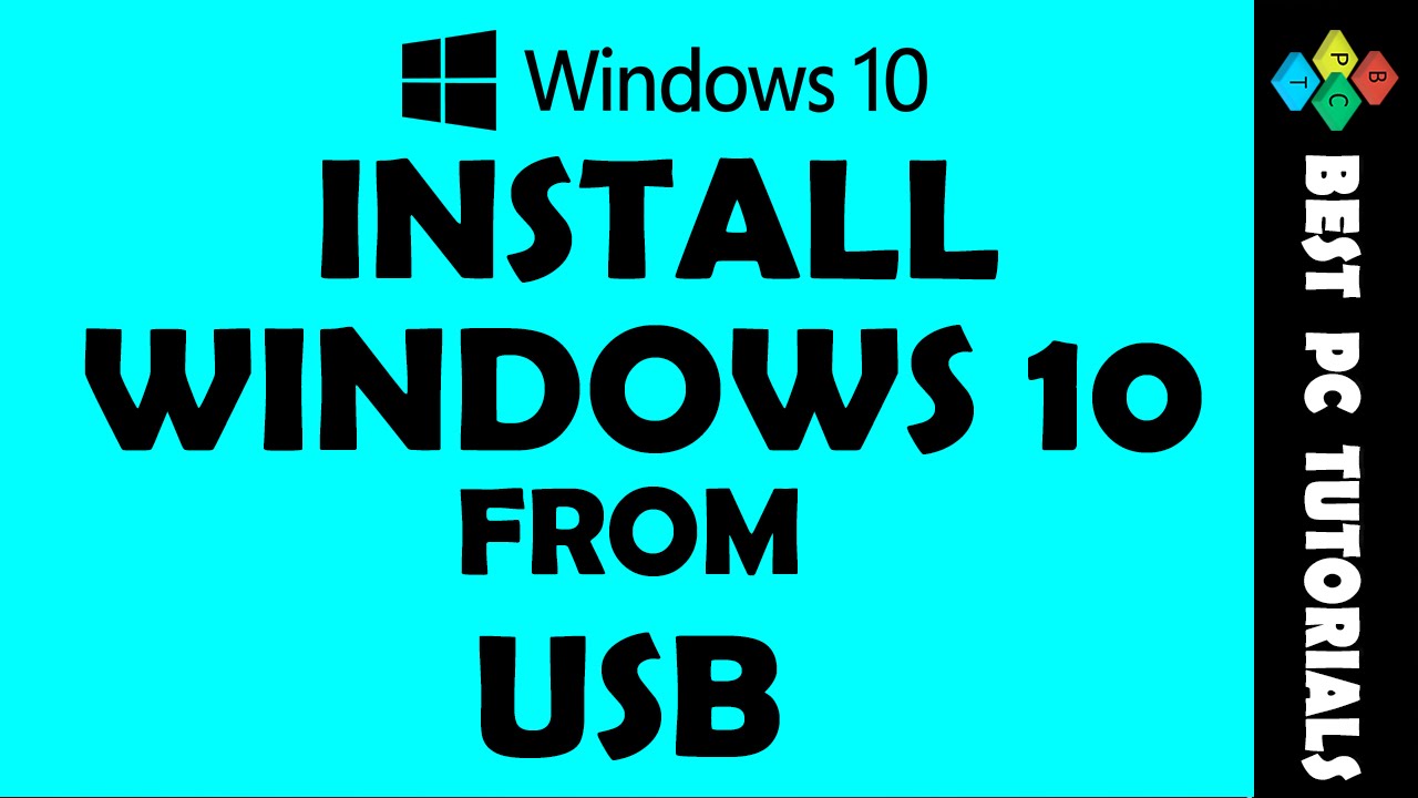 install windows 10 step by step