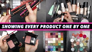 ALL MY MAKEUP IN ONE VIDEO! FULL MAKEUP COLLECTION TOUR/INVENTORY & EVEN A WEE BIT OF DECLUTTERING