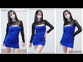 Portrait fashion blue dress lookbook