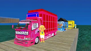 Download Lagu Upin dan Ipin di Ajak Balapan Truk Oleng 😯🤨 ELTIVISION MP3