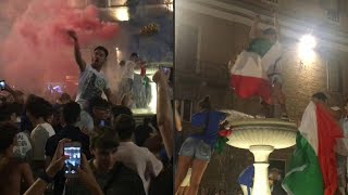Euro 2020: Fans in Urbino celebrate Italy's win | AFP