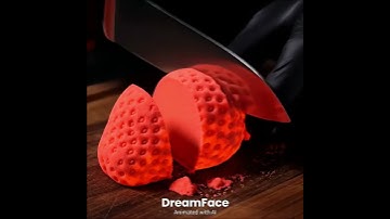 Cinematic Macro: Sand Strawberry + Apple 🍓🍎 #asmr  #4k  #relaxing  #slowmotion  #shortsvideo