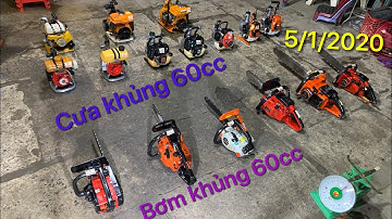 [ CƯA & BƠM KHỦNG] Ngày 6/1/20 Lô 10 máy bơm nước, 6 máy cưa xích Nhật hàng tuyển cực đẹp đến 60cc