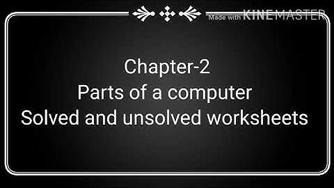 Class-3/ Computer Science / Chapter -2/ Solved and Unsolved worksheets