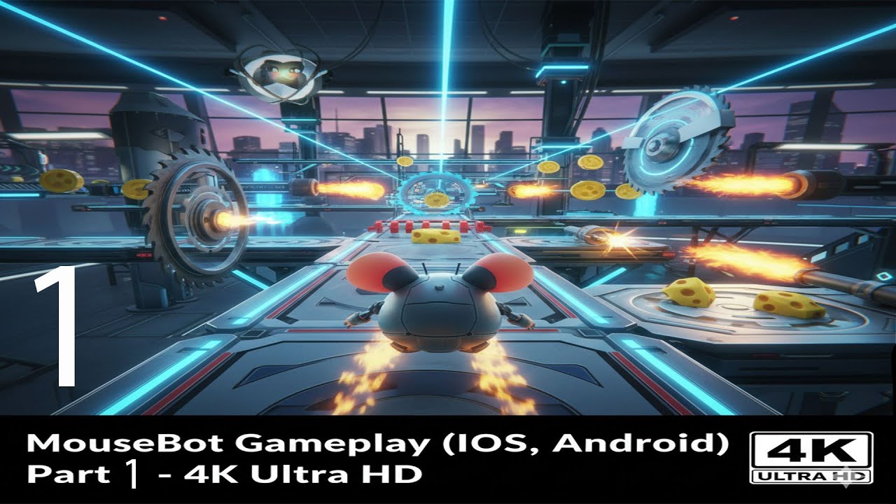 MouseBot Gameplay (iOS, Android) Part 1 - 4K Ultra HD - YouTube
