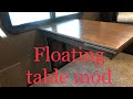 Floating dining table