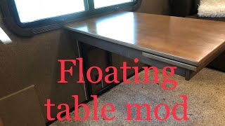 Floating dining table