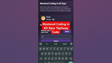 Mastered Coding in 60 Days TapSwap Code