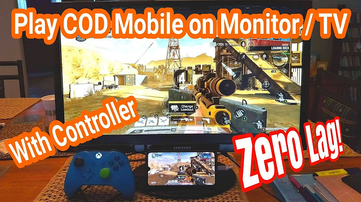 COD Mobile + Controller on TV/ Monitor - No Lag with USB-C to HDMI Adapter!