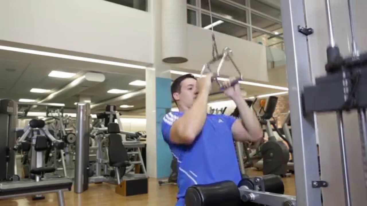 Lat Pulldown With V Bar - Back Exercise 