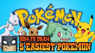 5 easiest pokemon characters to draw super simple lessons for beginners