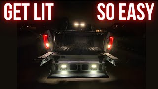 Bright LED Tailgate Step Lights  No Instructions, No Problem to Install