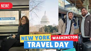 Travel Day Amtrak Train NYC to Washington Feb 2026