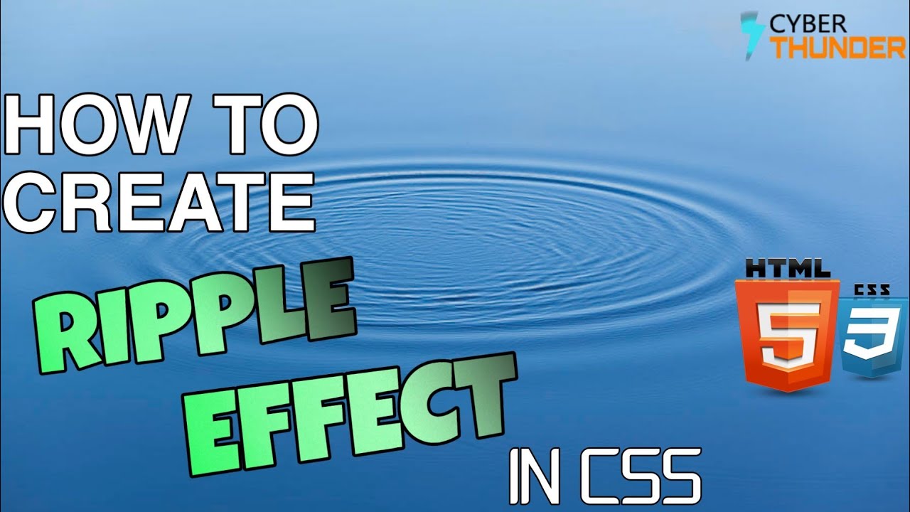 How to Create Ripple Effect in CSS | HTML & CSS | Noob Geeky