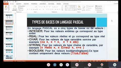 séance de programmation en langage pascal 2