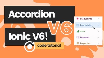 How to use the Ionic 6 Accordion Component with React (Ionic Framework)