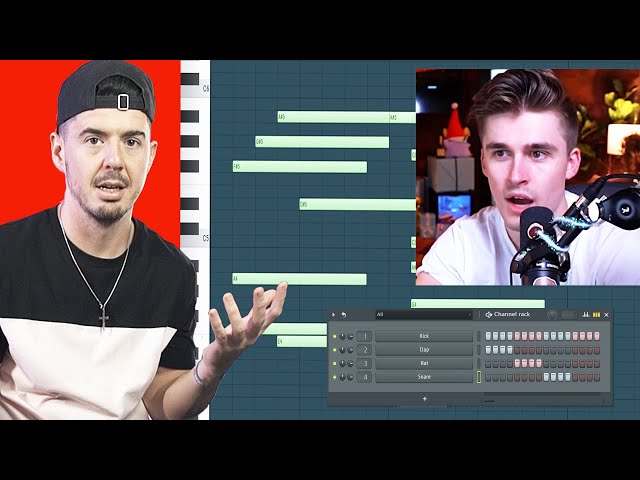 Pro Producer Reacts to Ludwig Making Beats class=