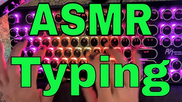 Tap Tap Tap! Goes the keyboard in the ASMR video for you! ⌨