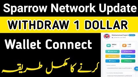 Sparrow Network New Update|How To Connect Sparrow Network wallet In Metamsk|Step By Step Process