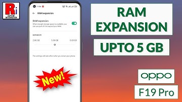 How to Expand RAM in Oppo F19 Pro || RAM Expansion up to 5 GB (New Feature)