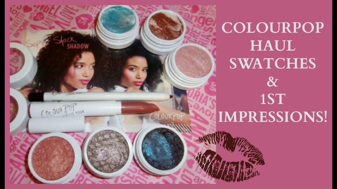 COLOUR POP TIE DYE SHADOWS|LIPPIE|LINER~SWATCHES