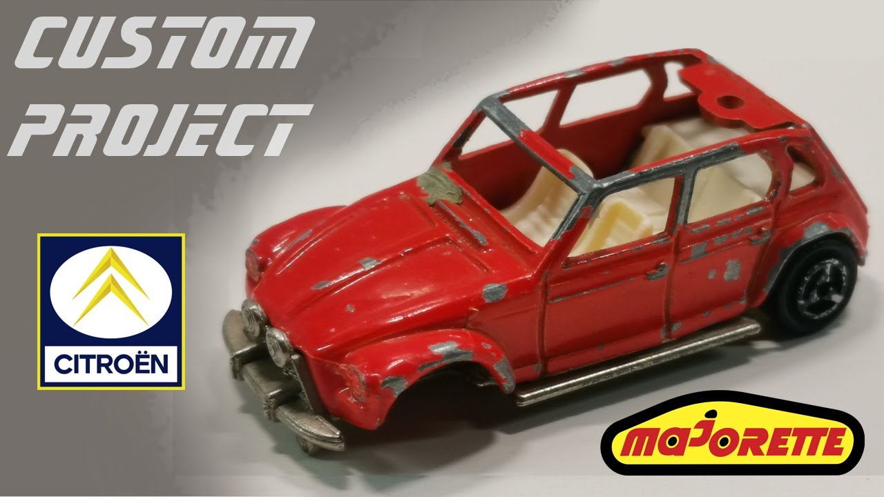 Индивидуальный дизайн Majorette Citroen Dyane Monte Carlo. Литая модель игрушки.