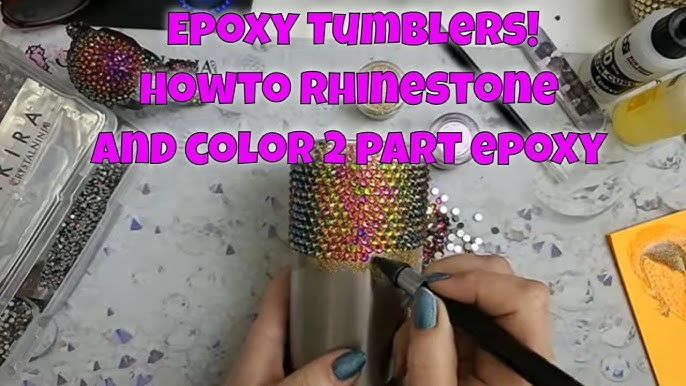 Rhinestones with 3 different glues, What rhinestone adhesives to use, how  to rhinestone a decal 