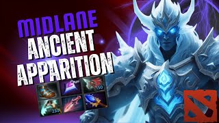 Ancient Apparition Midlane Carry! | High Damage Core Build | Dota 2 Gameplay Replay