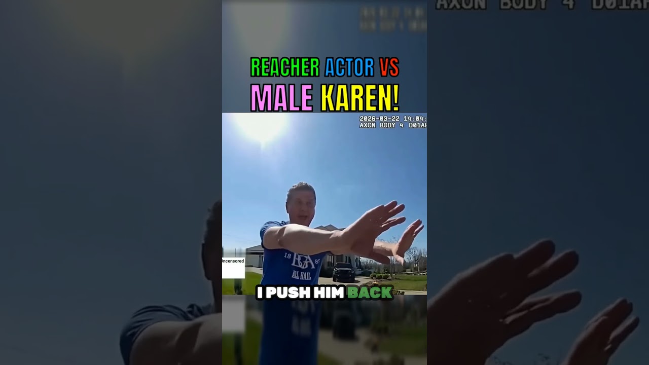 Reacher Actor Alan Ritchson Vs Male Karen!