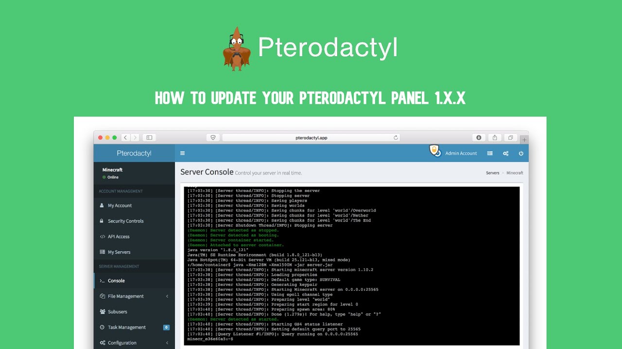 GitHub - icedmoca/pterodactyl-install-script: Lightweight installation  script for game server manager pterodactyl. This panel can run any game  server.