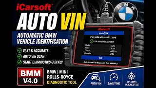iCarsoft BMM V4.0 AutoVIN Demo | Automatic BMW Vehicle Identification iCarsoft BMM V4.0 AutoVIN Demo | Automatic BMW Vehicle Identification