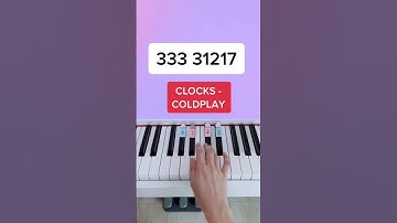 Thumbnail of Clocks - Coldplay (Piano Tutorial) #clocks #coldplay #easypianotutorial #pianoshorts