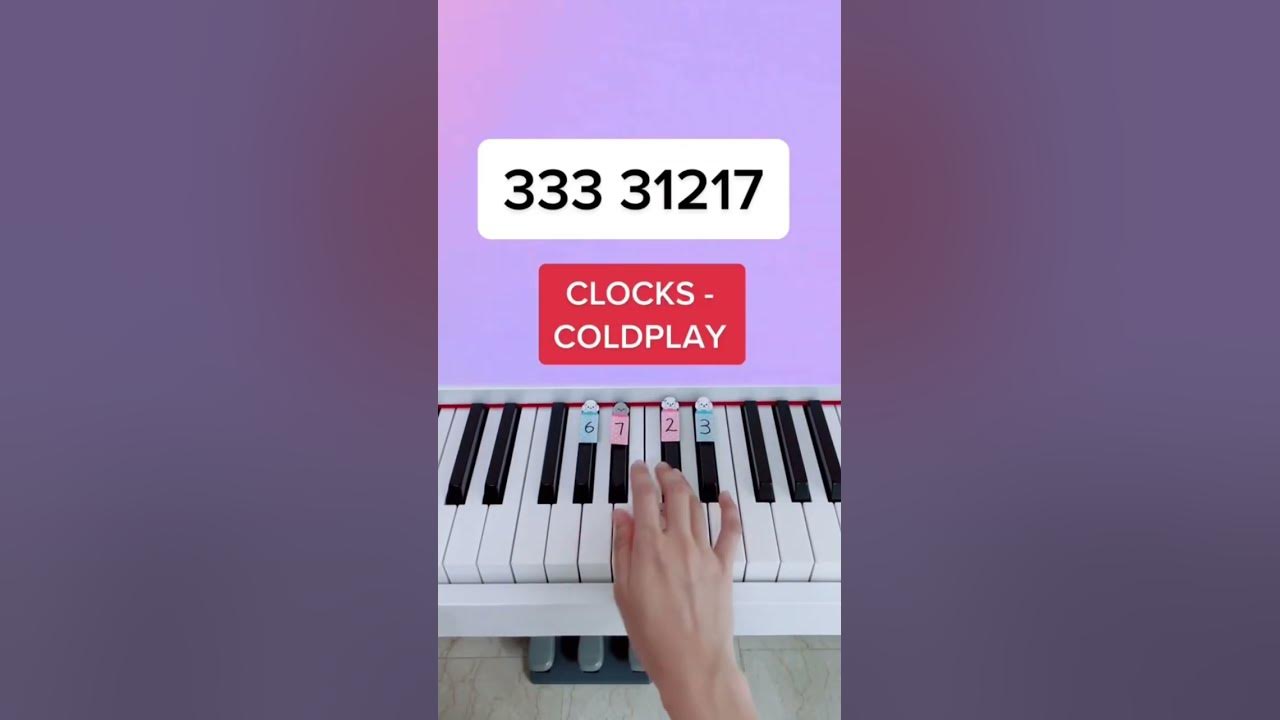 Clocks - Coldplay (Piano Tutorial) #clocks #coldplay #easypianotutorial #pianoshorts