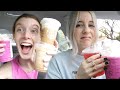 TRYING OUR FANS FAVORITE STARBUCKS DRINKS!!